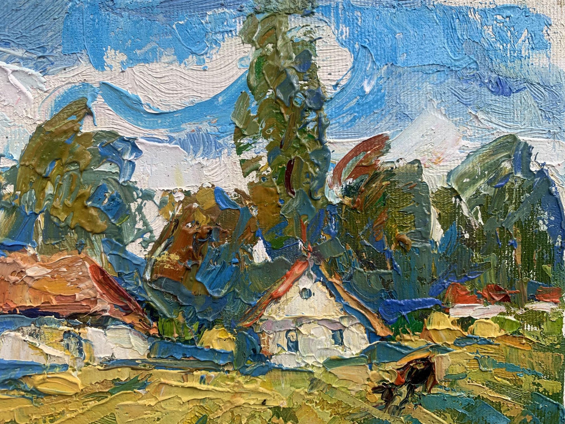 Village landscape Art 