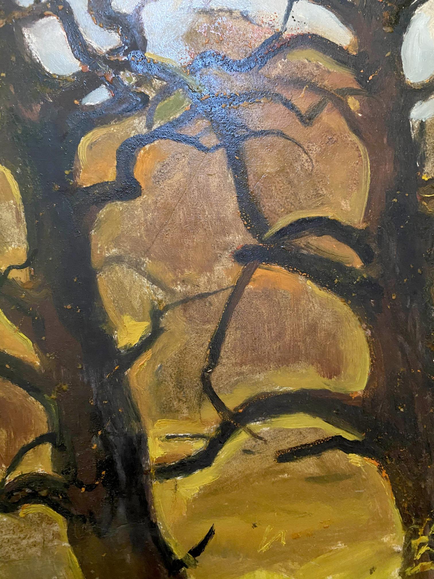 oil forest painting