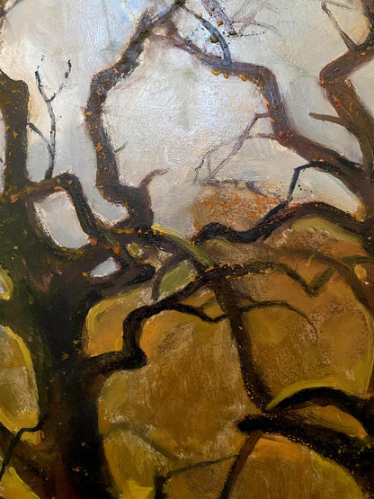 Oil painting Fallen leaves Litvinov Oleg Arkad'yevich