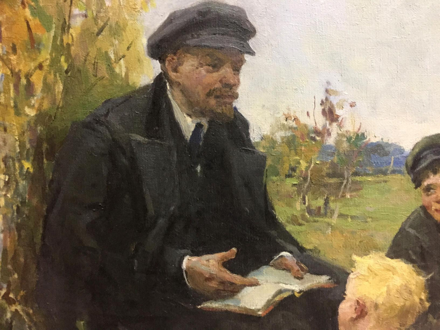 Oil painting Lenin among the people Klimanov Anatoly Alekseevich