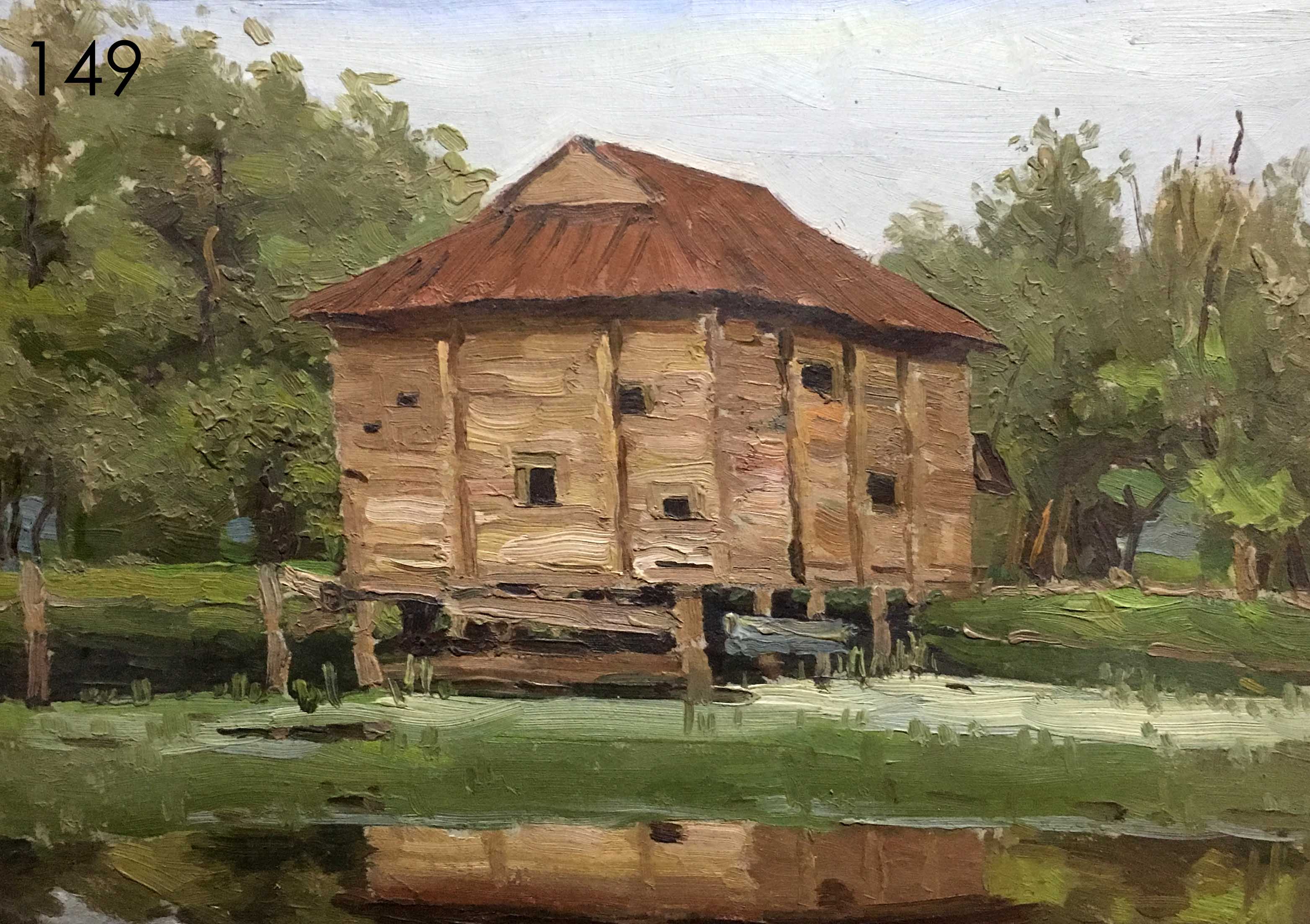 Old mill oil painting Ivanchenko Natalia Alekseevna