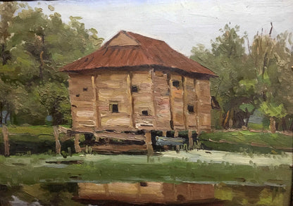 Old mill oil painting Ivanchenko Natalia Alekseevna