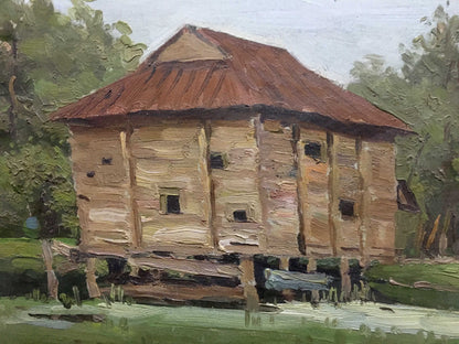 Old mill oil painting Ivanchenko Natalia Alekseevna