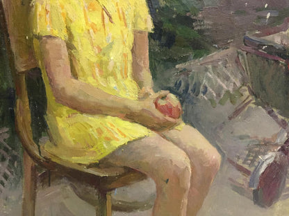 Oil painting Portrait of a girl Sheludko Leonid Nikolaevich
