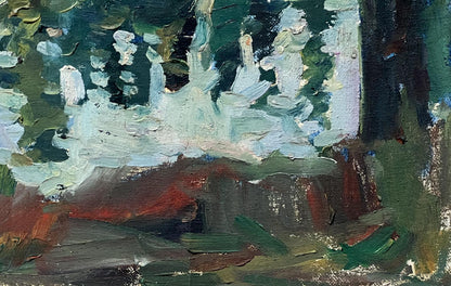 Oil painting Wintry repose by Peter Dobrev