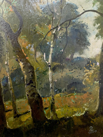 oil painting forest