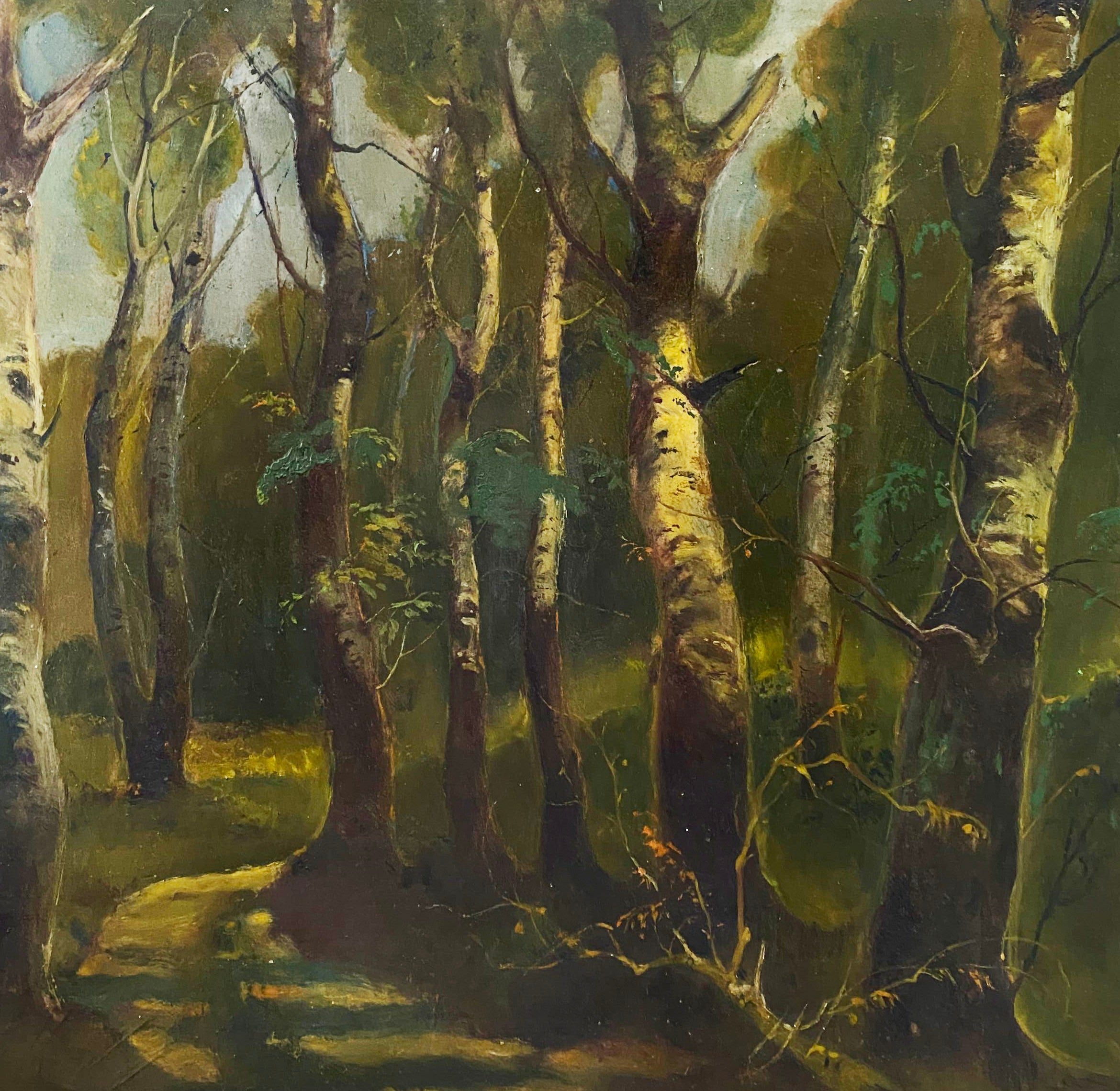 Oil painting August landscape buy