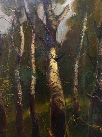 Oil painting August landscape Litvinov Oleg Arkad'yevich