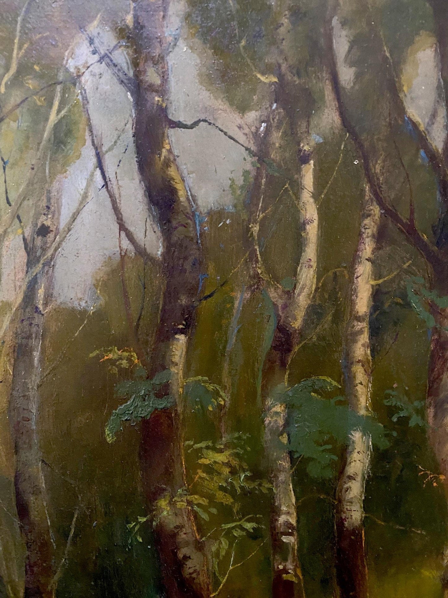 Oil painting August landscape Litvinov Oleg Arkad'yevich