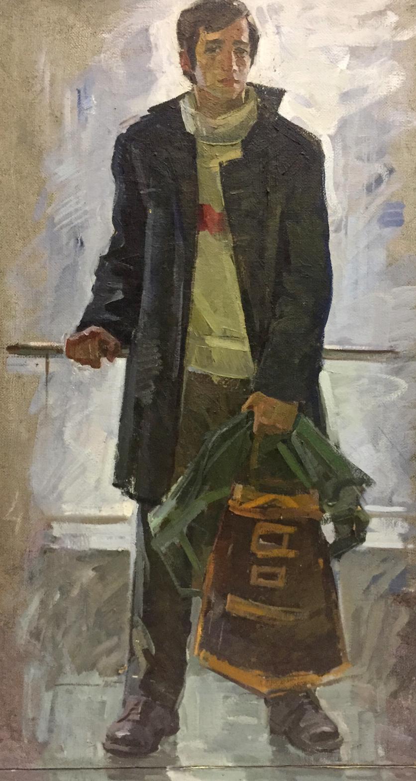 Oil painting Student portrait Kishchenko Alexander Mikhailovich
