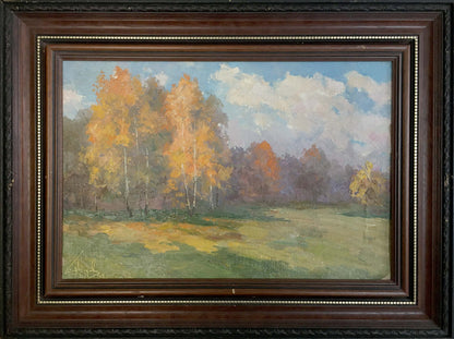 Oil painting Autumn landscape Priyezzhev Boris Andrianovich