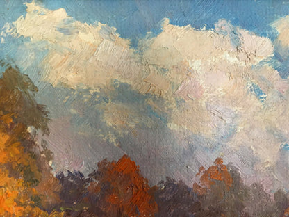 Oil painting Autumn landscape Priyezzhev Boris Andrianovich