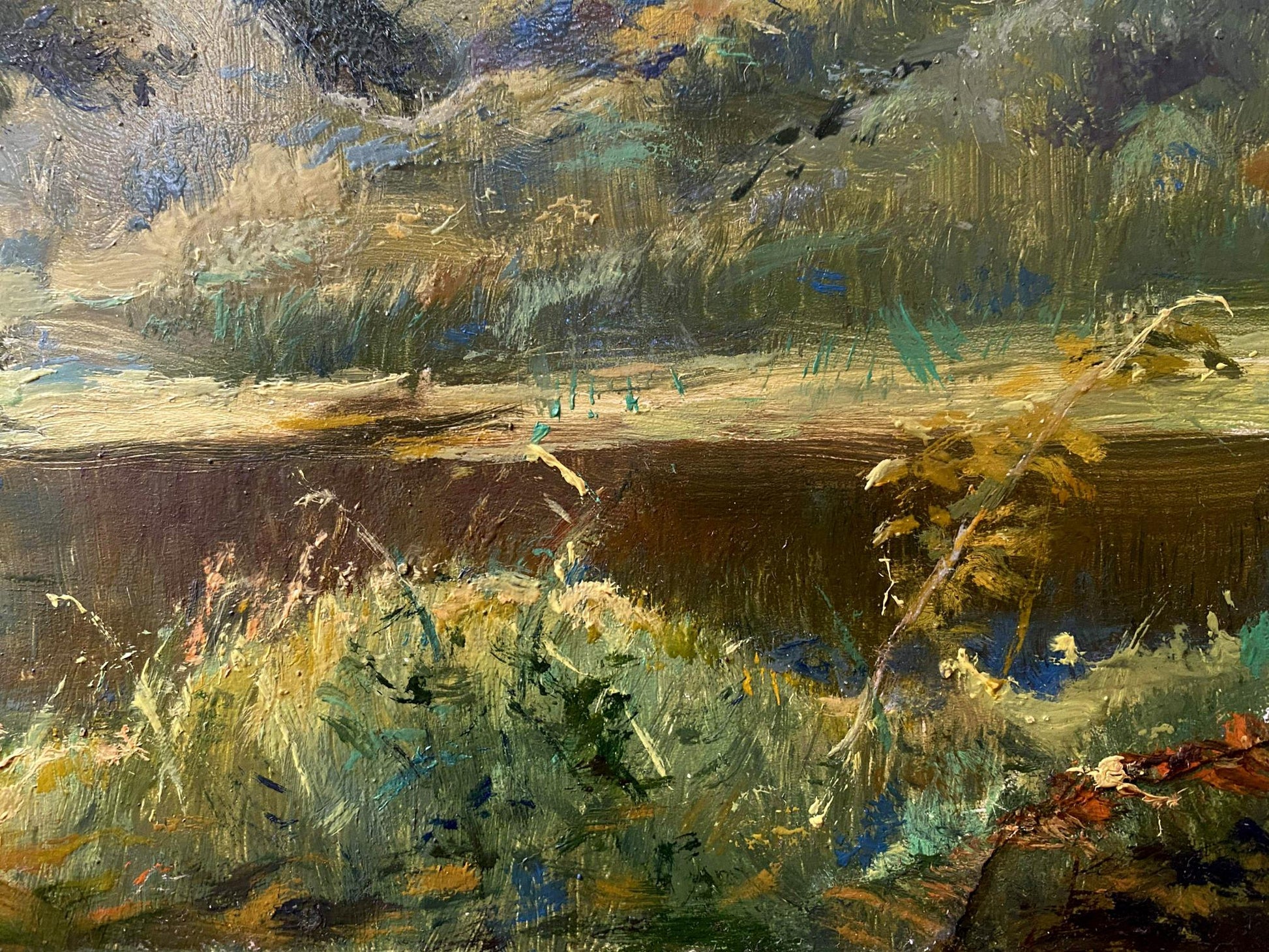 oil river painting