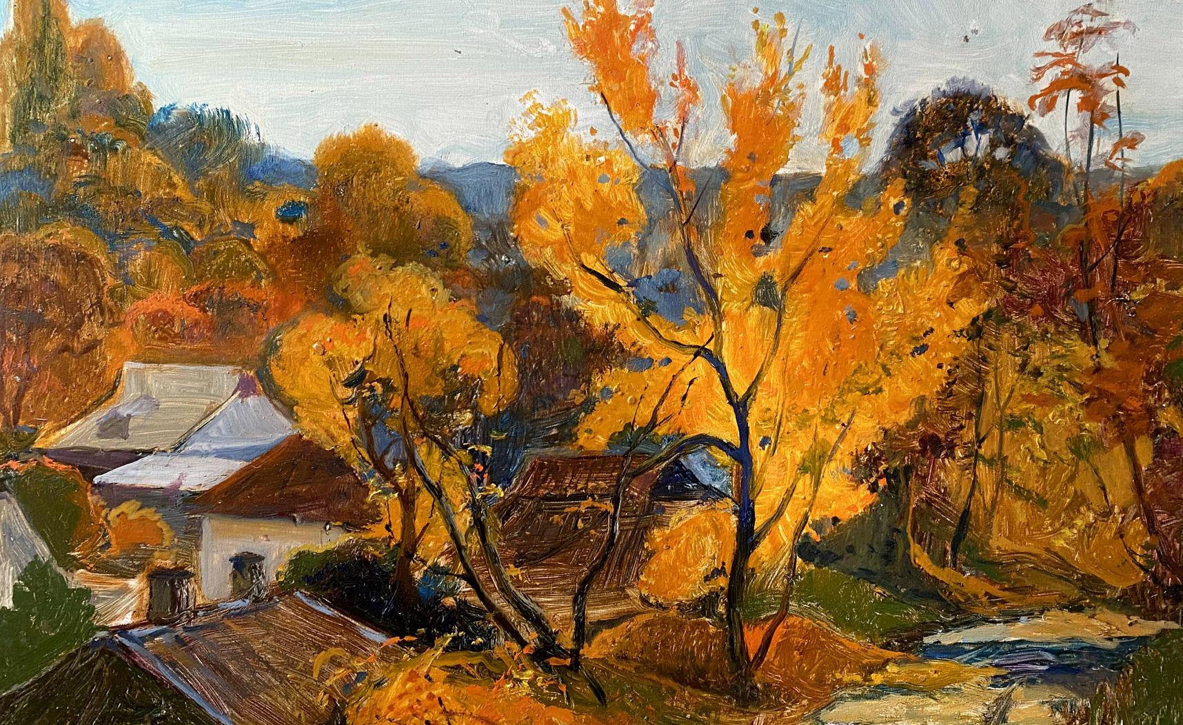 Oil painting Autumn clear day buy