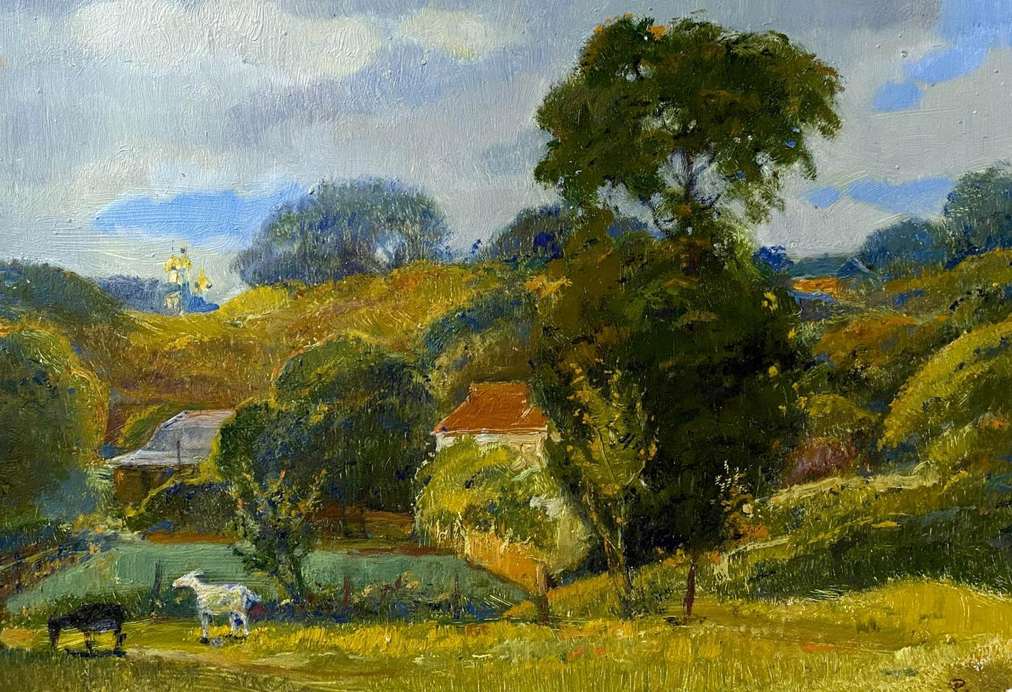 Oil painting Country life buy