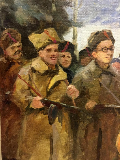 Oil painting Soldiers