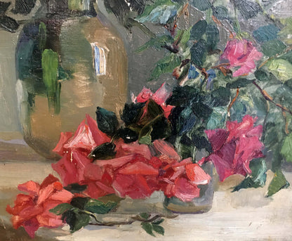 Oil painting Flowers  Yakovlev B. N.