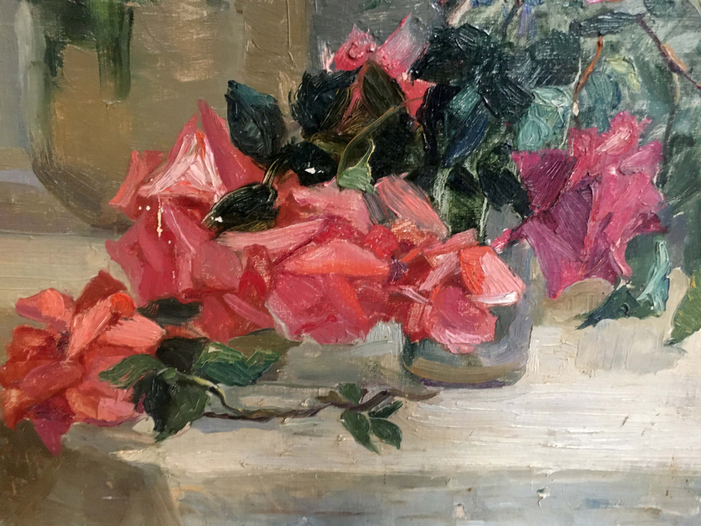 Oil painting Flowers  Yakovlev B. N.