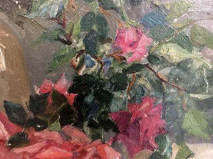 Oil painting Flowers  Yakovlev B. N.