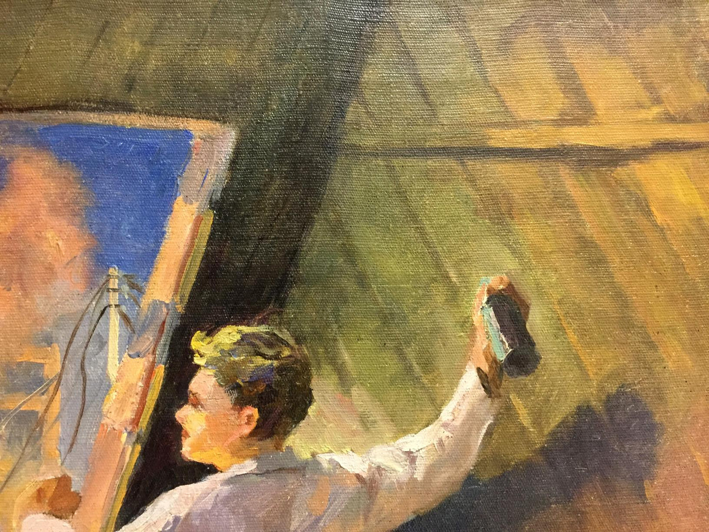 Oil painting Man at the window