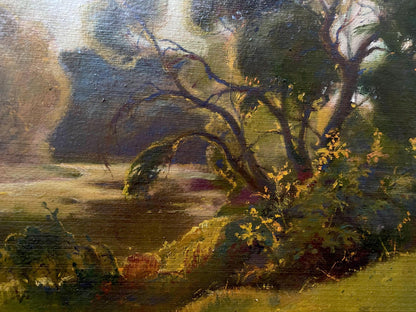 oil river painting