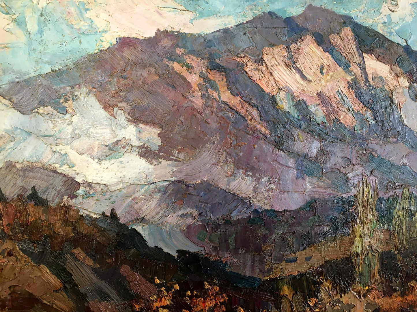 Oil painting Mountain landscape Fatyushenko Yu. P.