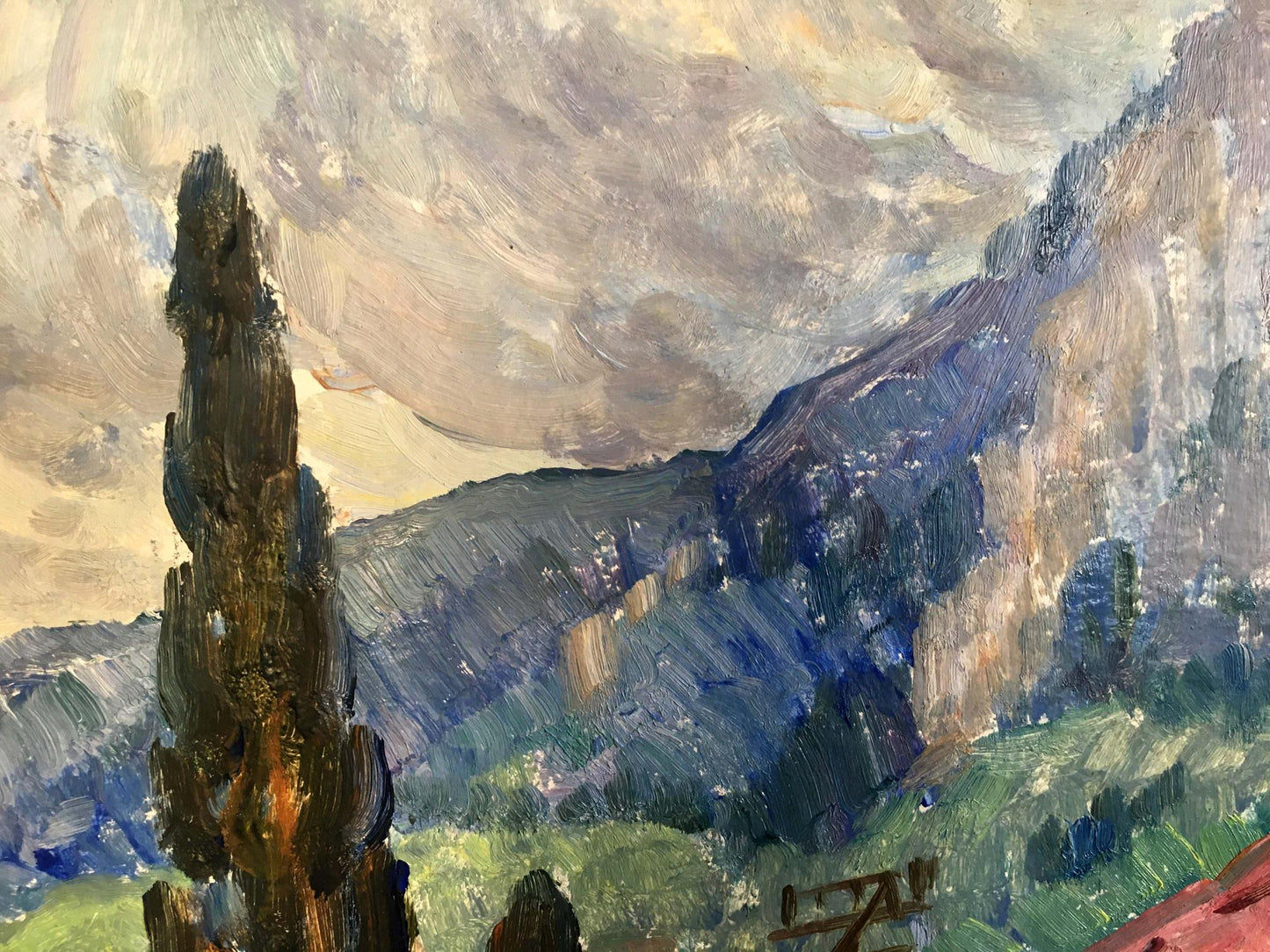 Oil painting Spring in Georgia Dziuban Ivan Feodosievich