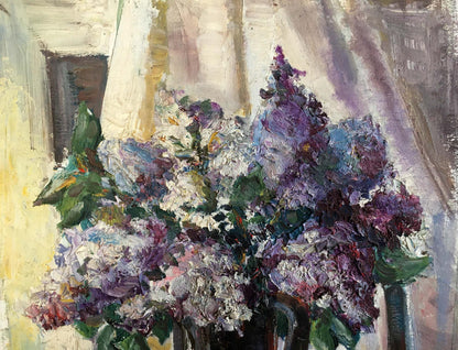 Oil painting Lilac mood Unknown artist