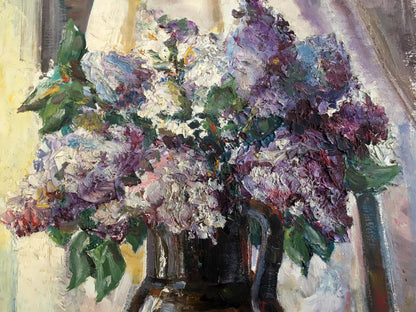 Oil painting Lilac mood Unknown artist