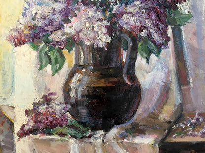 Oil painting Lilac mood Unknown artist