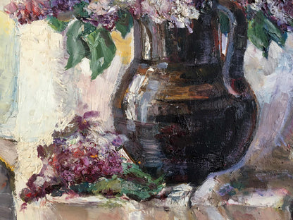 Oil painting Lilac mood Unknown artist