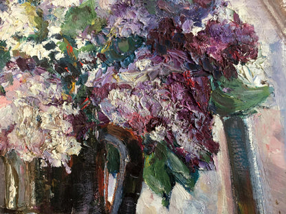 Oil painting Lilac mood Unknown artist