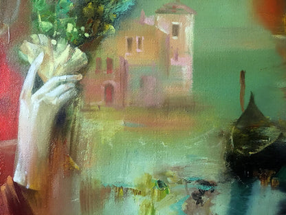 Abstract oil painting Venice Anatoly Borisovich Tarabanov