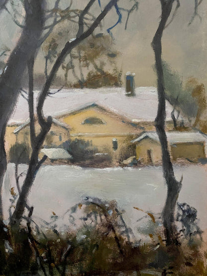 oil painting winter