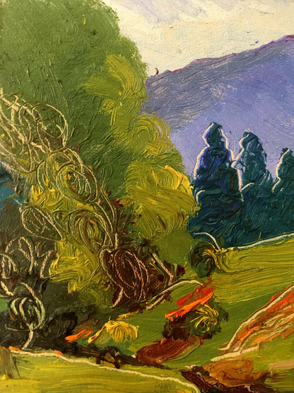 Oil painting Mountain landscape Lednev Dmytro Yakovych