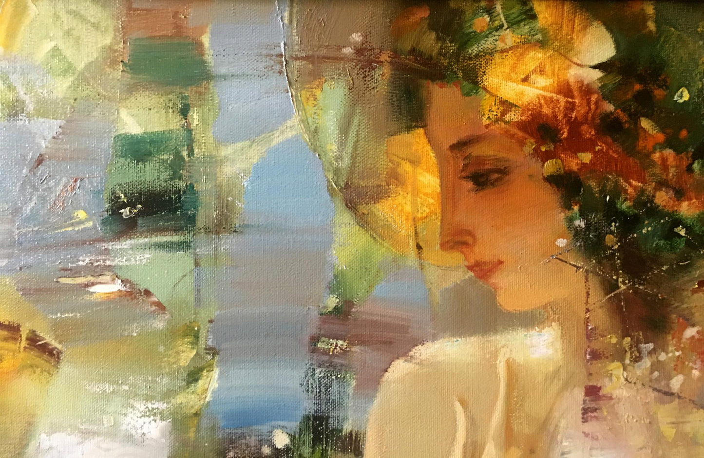 Abstract oil painting Spring Anatoly Tarabanov