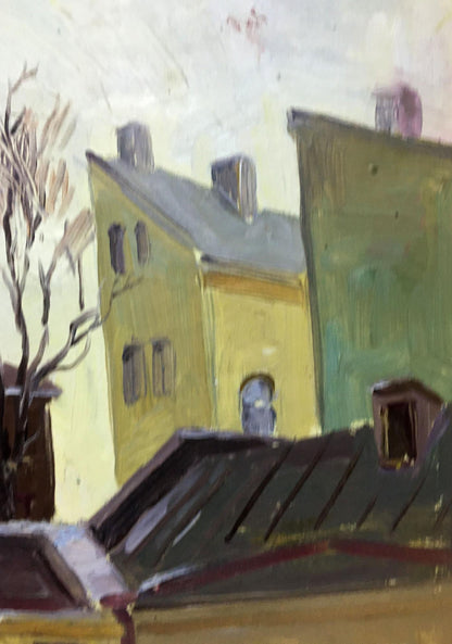 Oil painting Roofs of Odessa Alexander Khorov