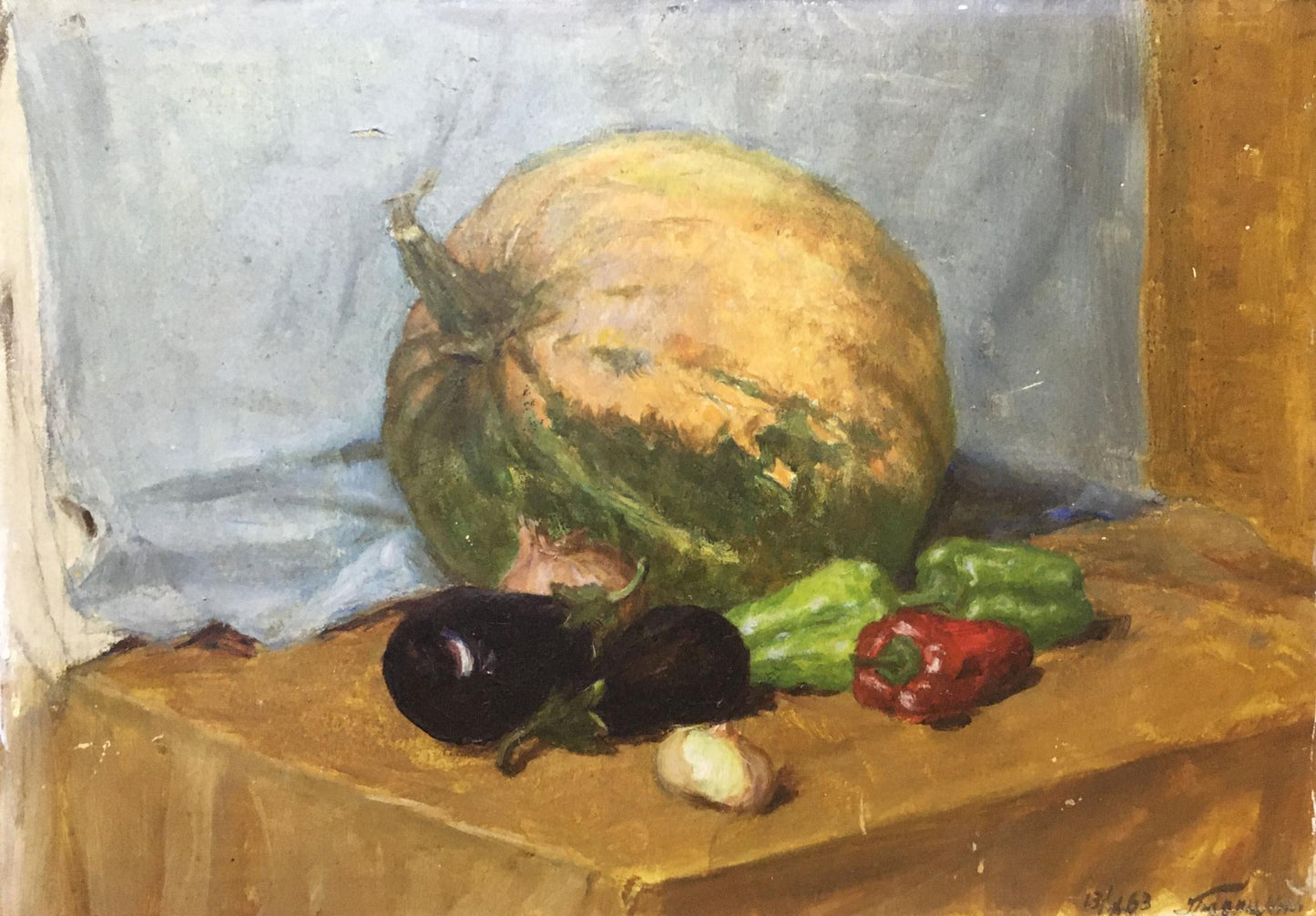 Oil painting Vegetables Yuditsky P. I.