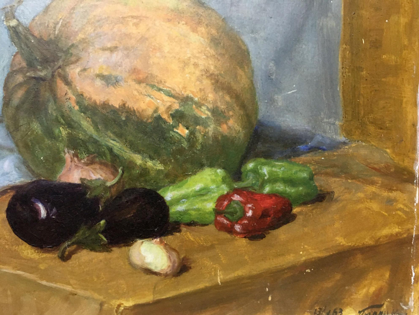 Oil painting Vegetables Yuditsky P. I.