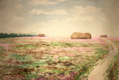 Clover field watercolor painting Ivan Kirillovich Zyupka