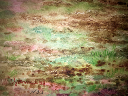 Clover field watercolor painting Ivan Kirillovich Zyupka