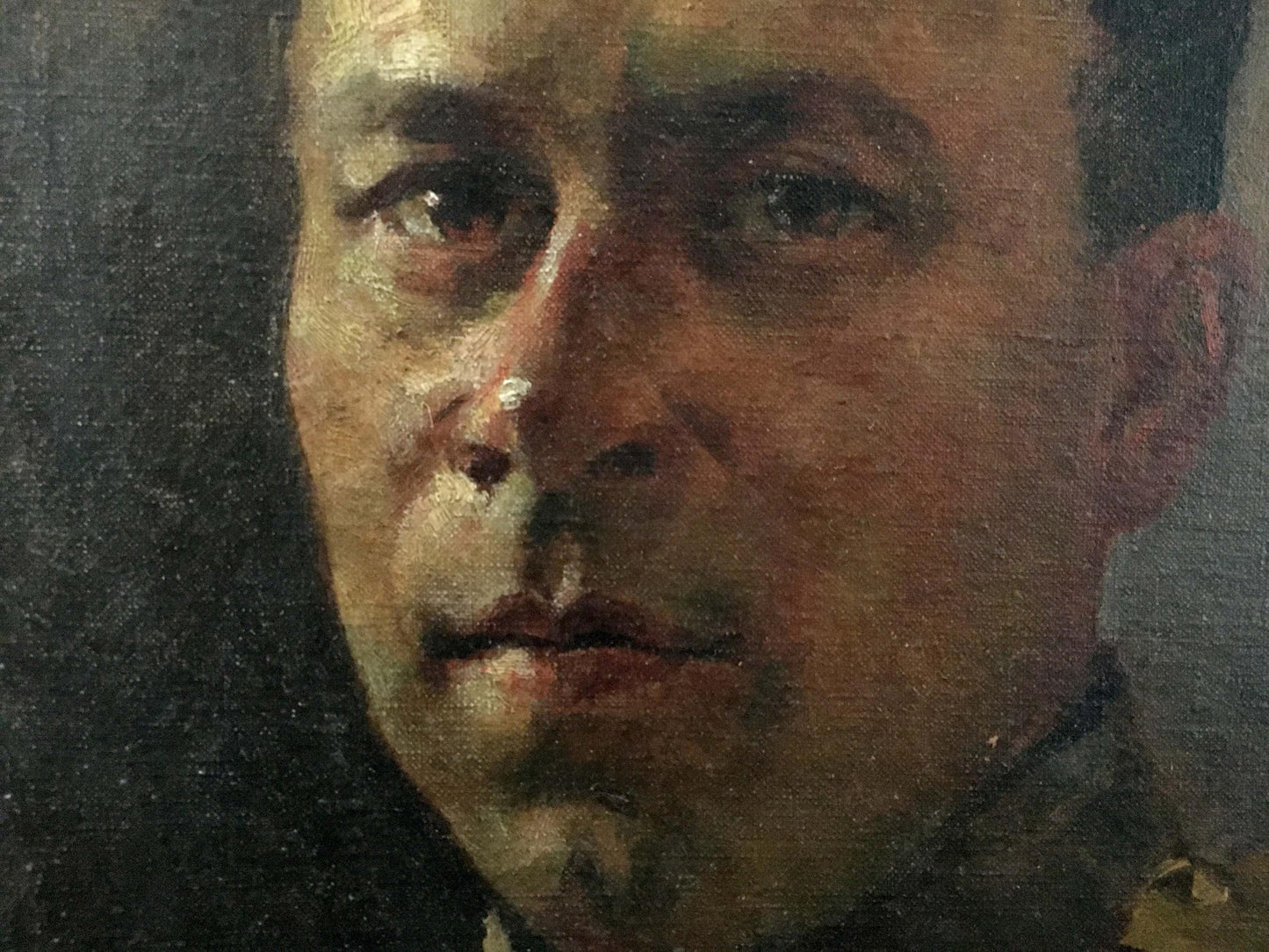 Oil painting Portrait of a soldier Vladimir Aleksandrovich Kuznetsov