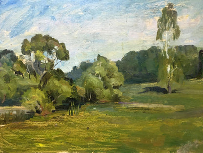 Oil painting Summer landscape Khrustalenko Nikolay Alexandrovich