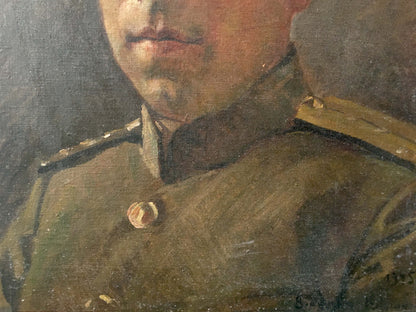 Oil painting Portrait of a soldier Vladimir Aleksandrovich Kuznetsov