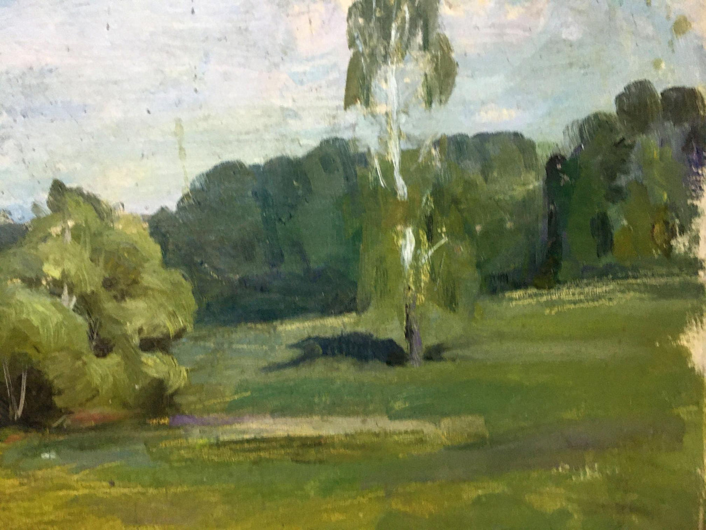 Oil painting Summer landscape Khrustalenko Nikolay Alexandrovich