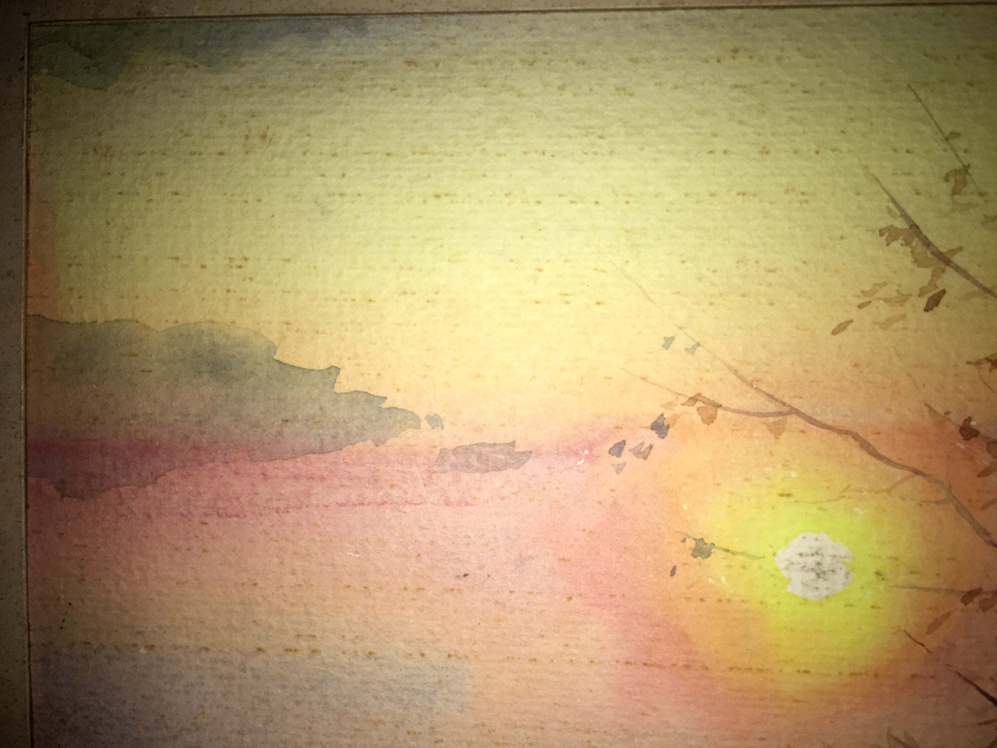 Sunset watercolor painting Nikolai Bendrik