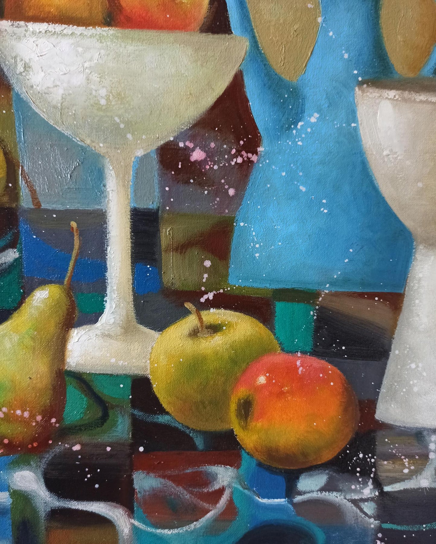 Abstract oil painting Fruits and Refreshments Anatoly Tarabanov