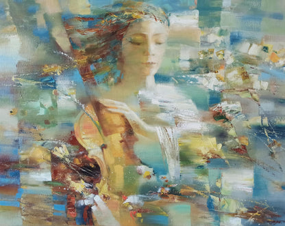Abstract oil painting Melodic Mirage Anatoly Tarabanov
