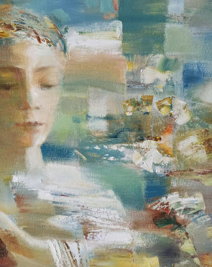 Abstract oil painting Melodic Mirage Anatoly Tarabanov