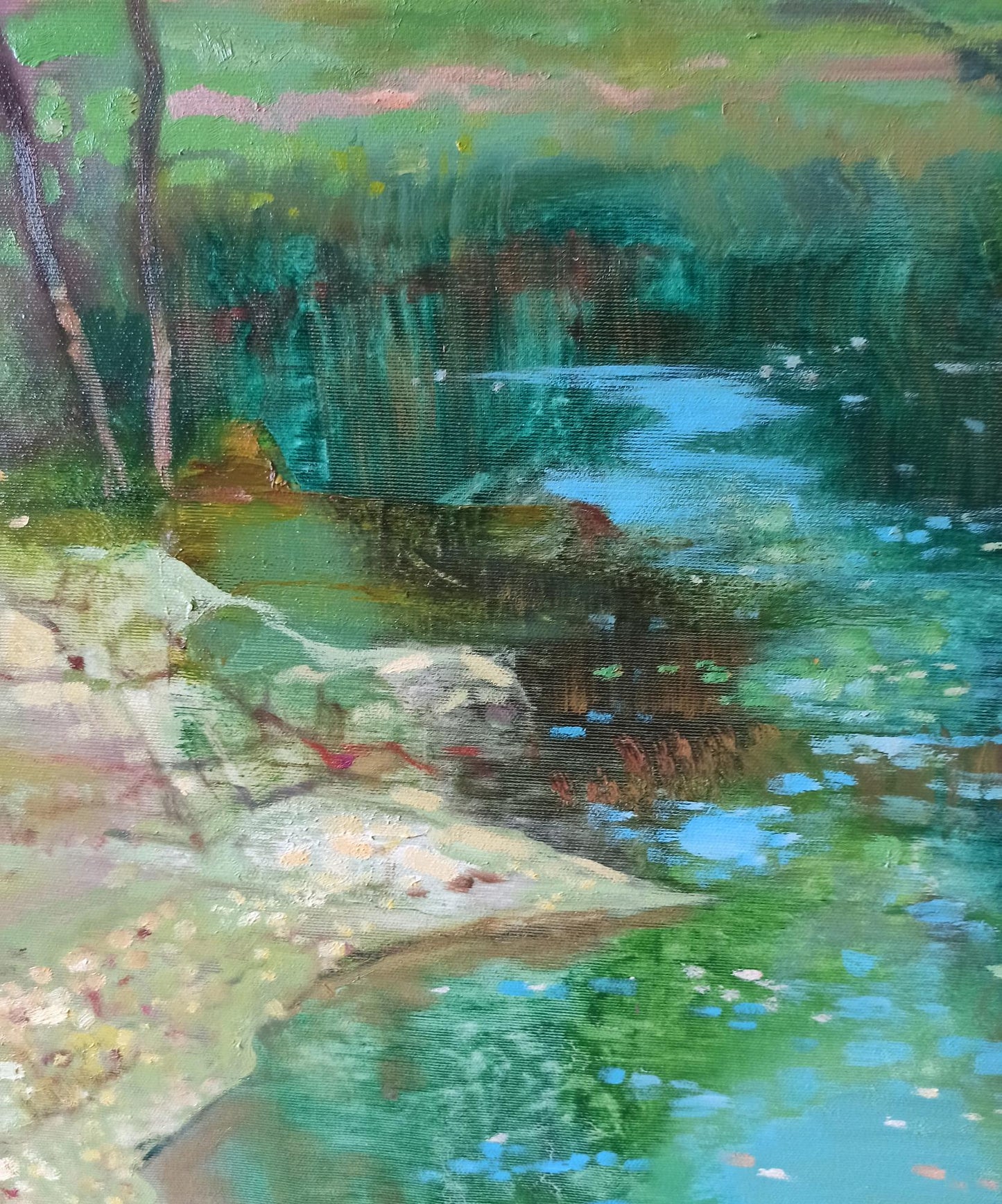 Abstract oil painting Springtime Splendor Anatoly Tarabanov